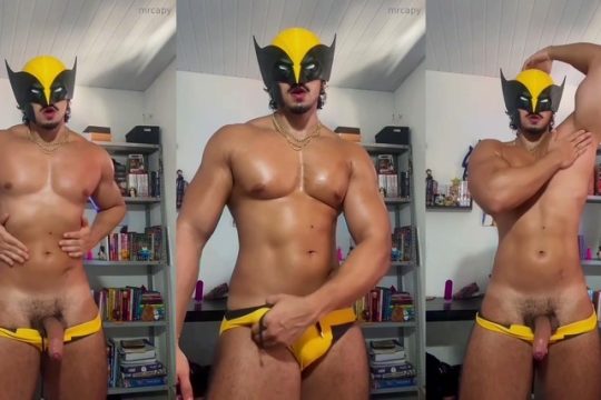 Jerking off while wearing my Wolverine mask – Capy (mrcapy) video thumbnail