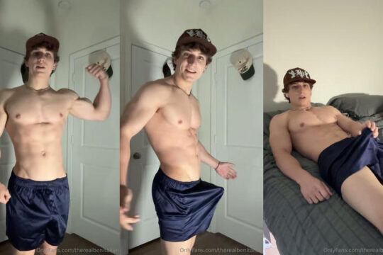 Showing off my muscular body and jerking my cock until I cum – Benjamin Verbeck (therealbenitalian) video thumbnail