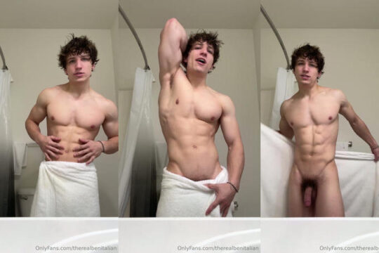 Showing off my muscular body and cock after a shower – Benjamin Verbeck (therealbenitalian) video thumbnail