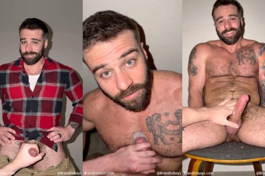 Jordan receives a handjob and gets a load over his hairy chest – JordanxBrandt video thumbnail