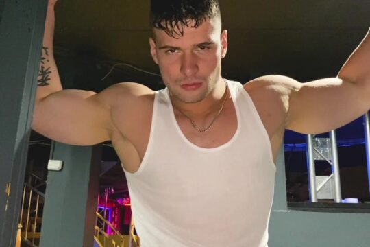 Doing a strip tease and dancing in the club – Malik Delgaty